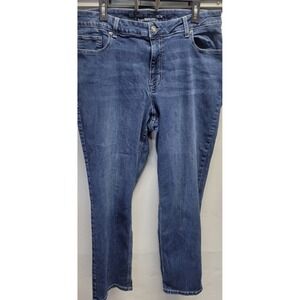 m jeans by maurices High Rise Curvy Jeans 20W Short Medium Wash Blue Stretch